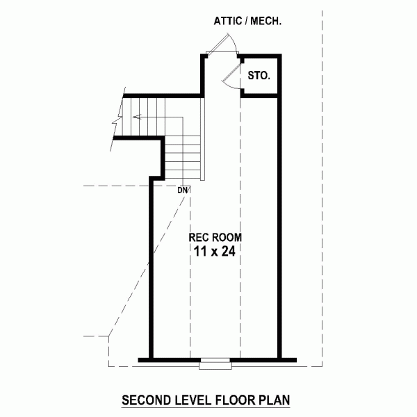 Narrow Lot Traditional Level Two of Plan 47594