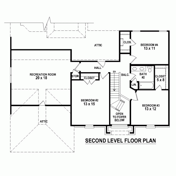 Traditional Level Two of Plan 47598