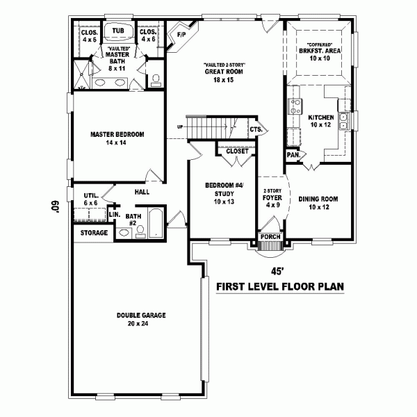 Traditional Level One of Plan 47900