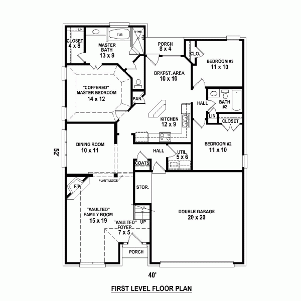 European Narrow Lot Level One of Plan 47901