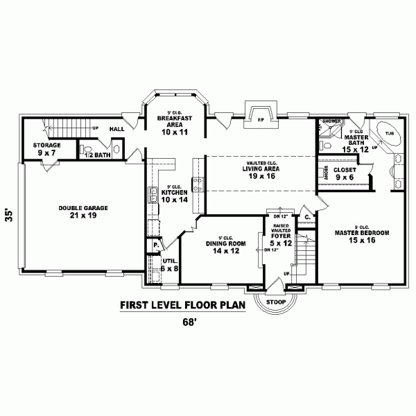 European Traditional Level One of Plan 47908