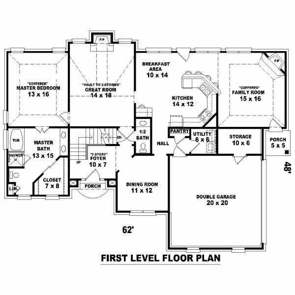 Traditional Level One of Plan 47921