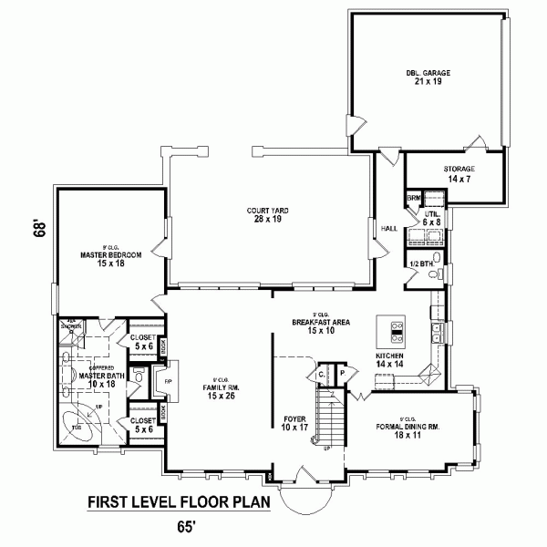 European Traditional Level One of Plan 47954