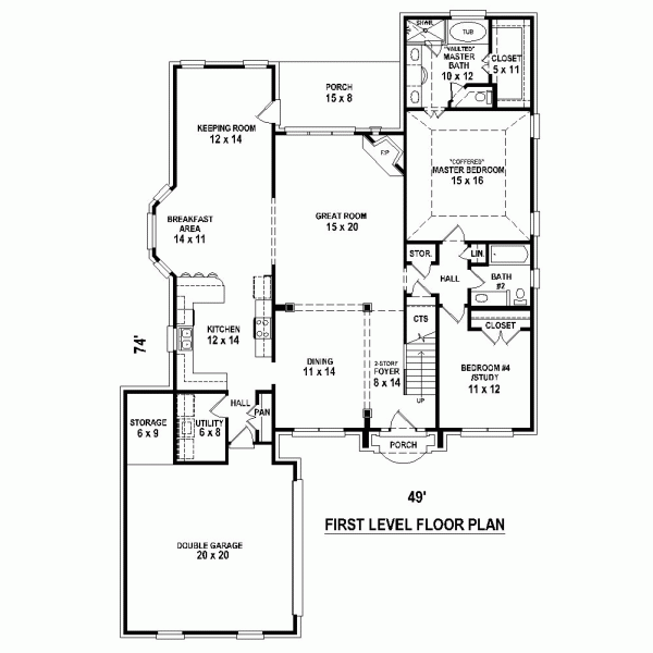 European Traditional Level One of Plan 47976