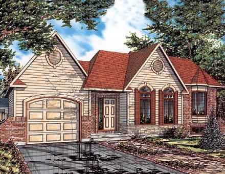 Bungalow One-Story Elevation of Plan 48009