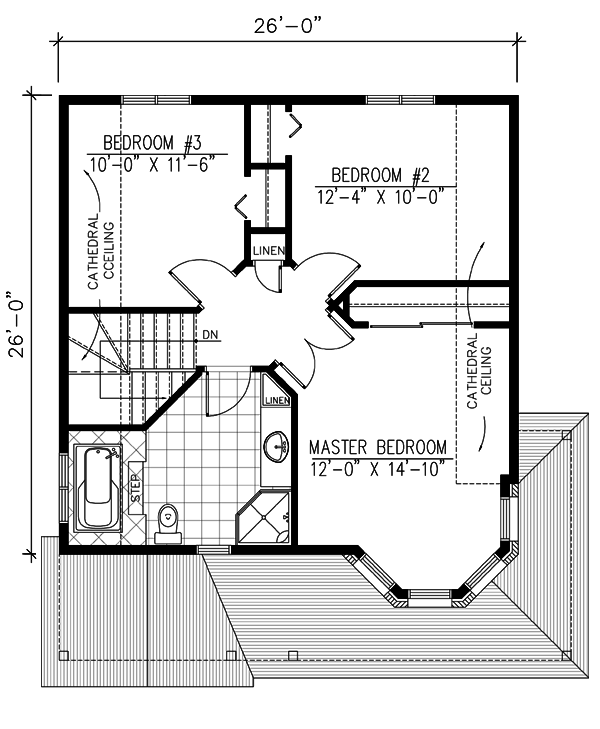 Country Narrow Lot Victorian Level Two of Plan 48018