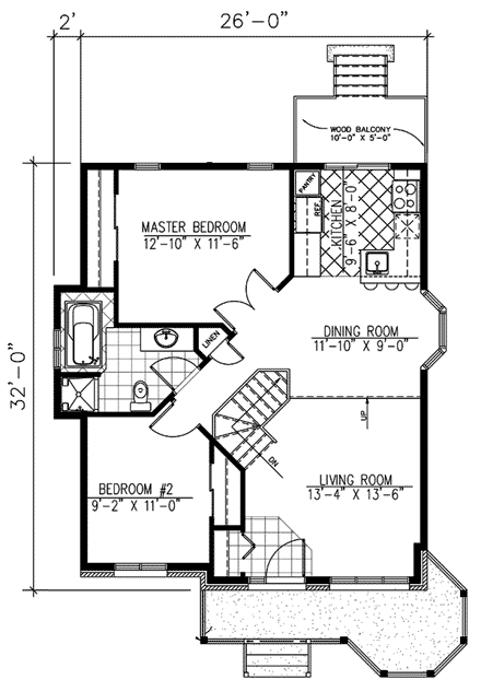 House Plan 48030 First Level Plan