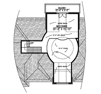 House Plan 48038 Third Level Plan