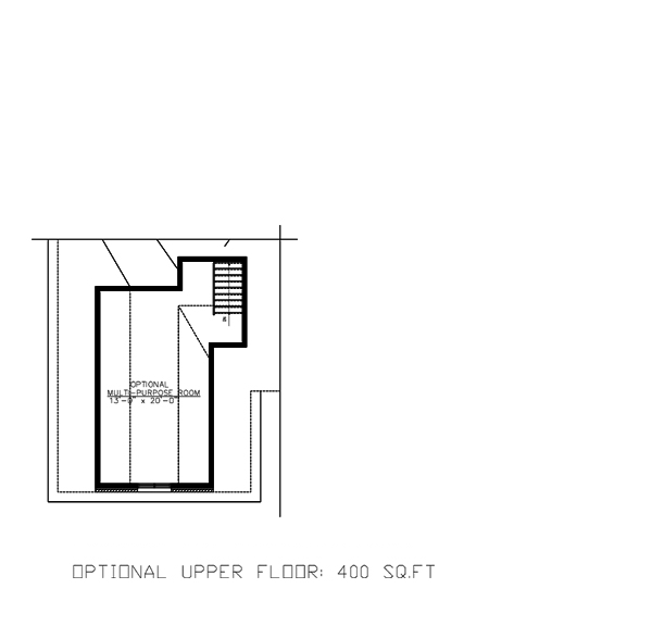 One-Story Level Two of Plan 48043