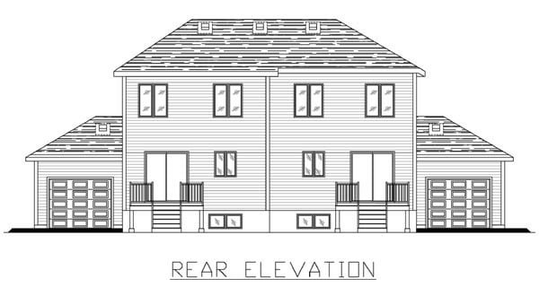  Rear Elevation of Plan 48047