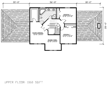 House Plan 48061 Second Level Plan