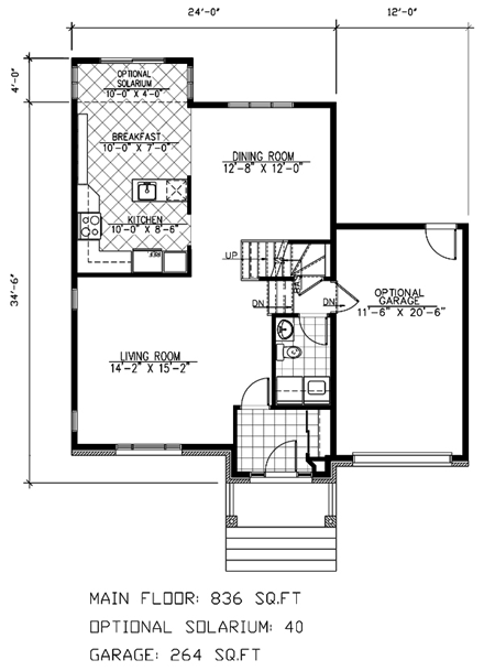 House Plan 48072 First Level Plan