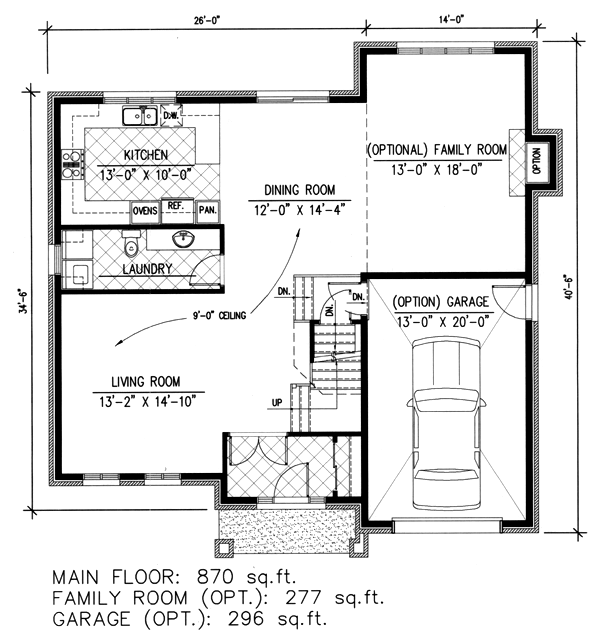 Narrow Lot Victorian Level One of Plan 48084