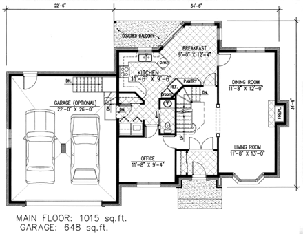 House Plan 48090 First Level Plan