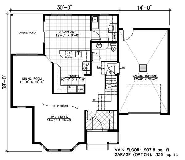 Narrow Lot Traditional Level One of Plan 48096