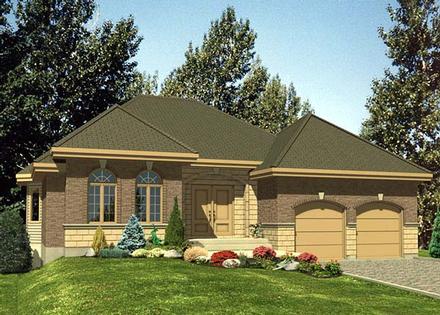 One-Story Traditional Elevation of Plan 48103