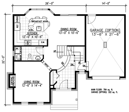 House Plan 48119 First Level Plan