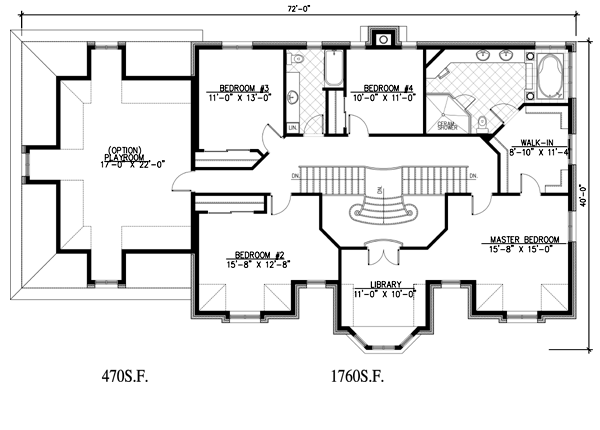 House Plan 48136 Level Two