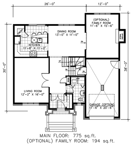House Plan 48138 First Level Plan
