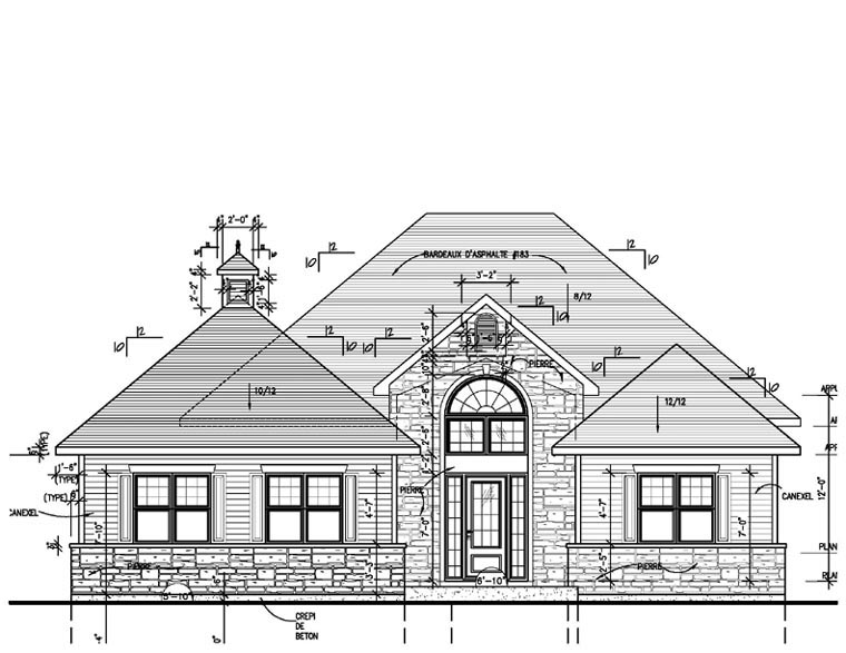 Contemporary One-Story Rear Elevation of Plan 48156