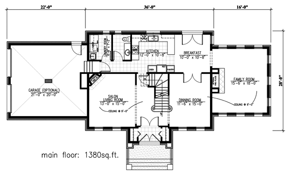 Contemporary Level One of Plan 48178