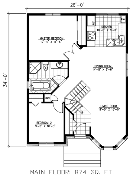 House Plan 48190 First Level Plan