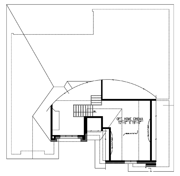 One-Story Tudor Level Two of Plan 48197