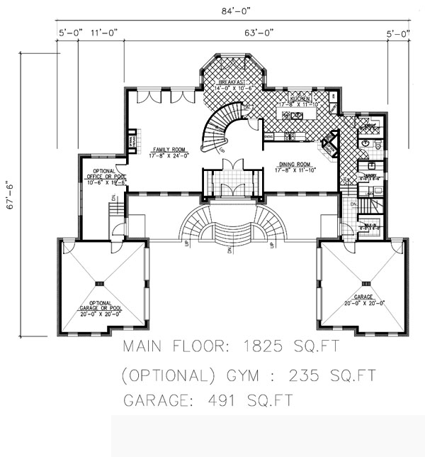 Colonial European Level One of Plan 48225
