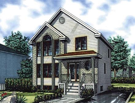 Colonial Elevation of Plan 48266