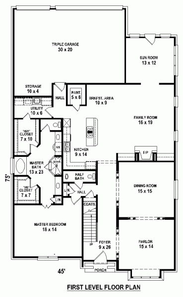 European Traditional Level One of Plan 48326