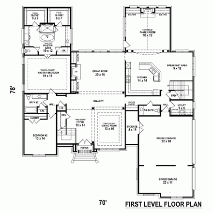 First Level Plan