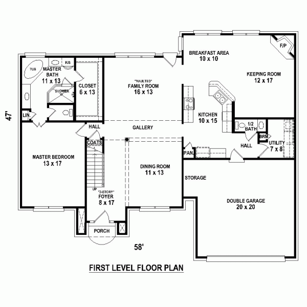 Traditional Level One of Plan 48342