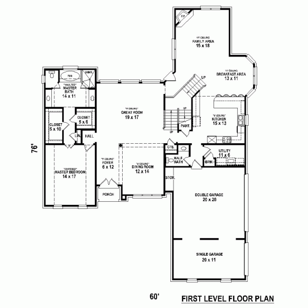 European Traditional Level One of Plan 48345