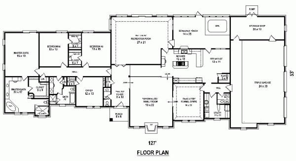 Contemporary Level One of Plan 48391