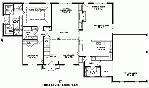 European Traditional Level One of Plan 48501
