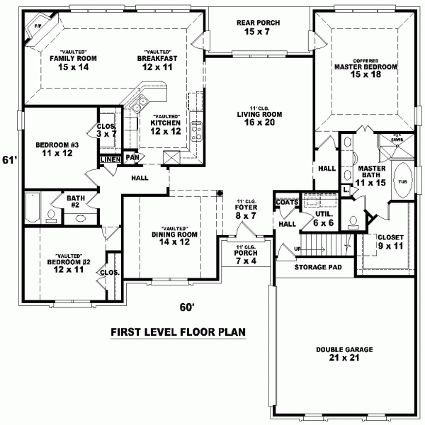 Traditional Level One of Plan 48505