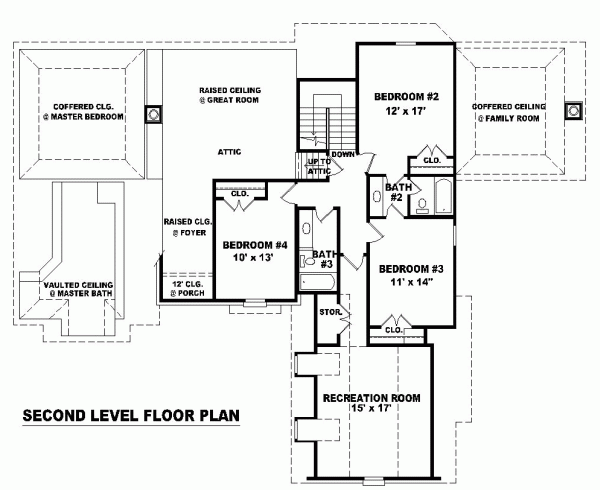 Tudor Level Two of Plan 48511