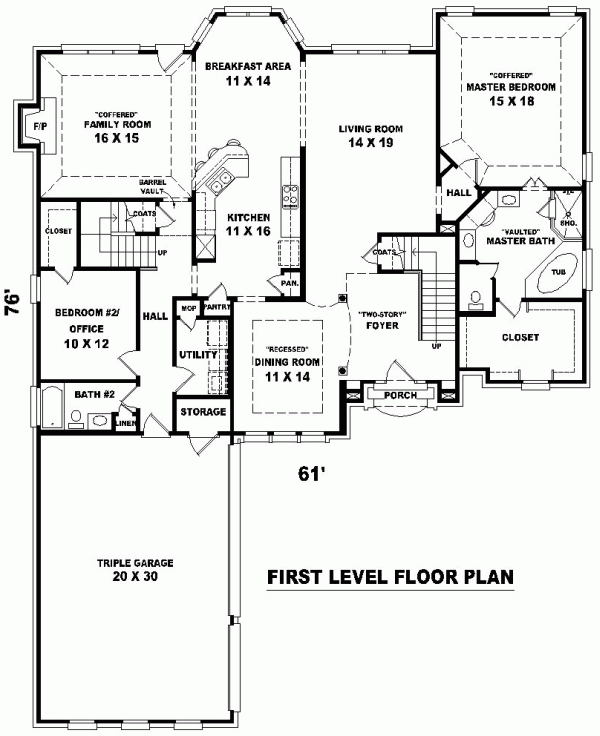 European Traditional Level One of Plan 48524