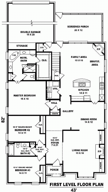 First Level Plan