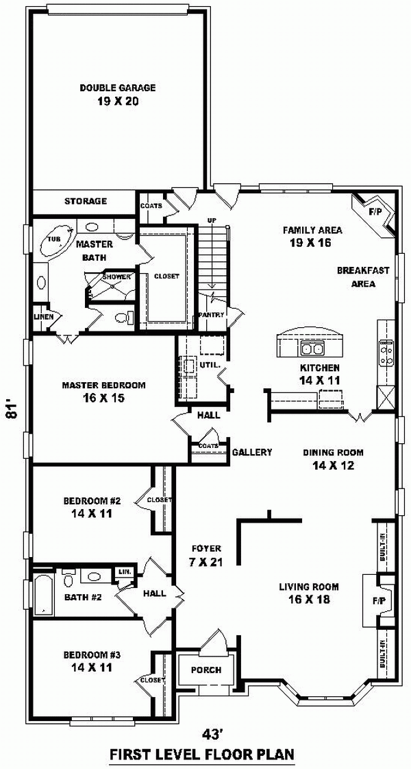 European Traditional Level One of Plan 48536