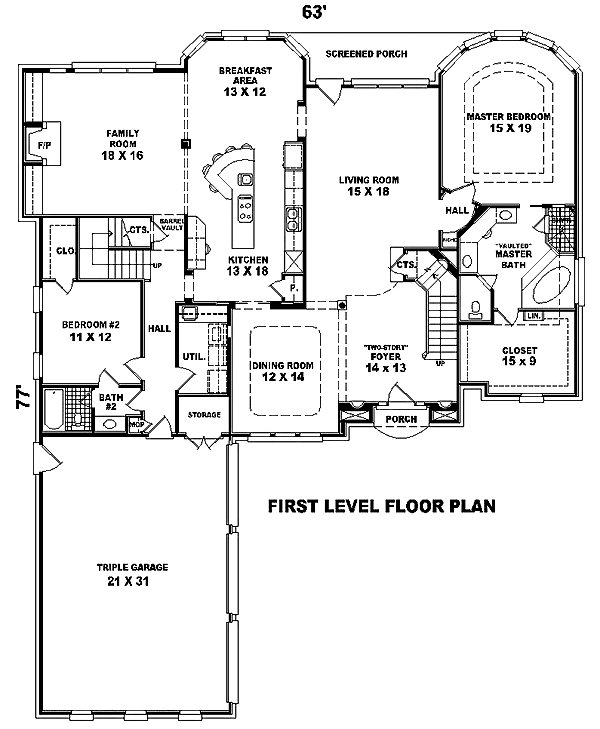 Traditional Level One of Plan 48559