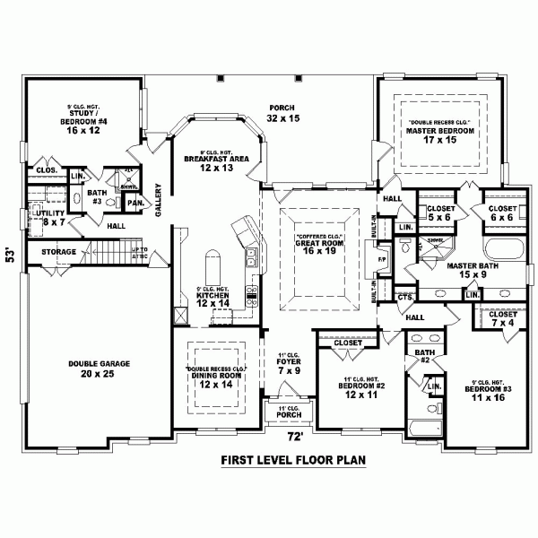 European Traditional Level One of Plan 48601