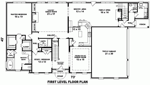 European Traditional Level One of Plan 48620