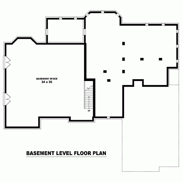 European Traditional Lower Level of Plan 48627