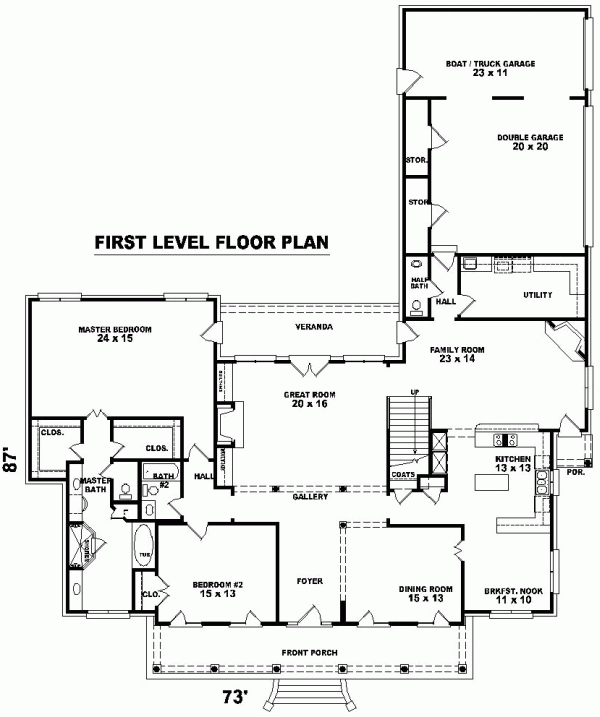 Cape Cod Level One of Plan 48654