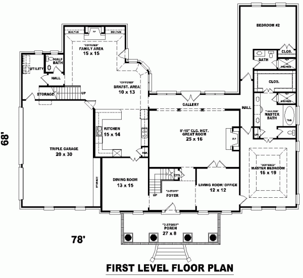 Colonial Plantation Level One of Plan 48662