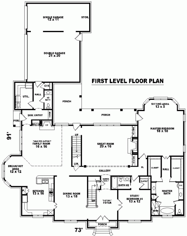 European Traditional Level One of Plan 48677