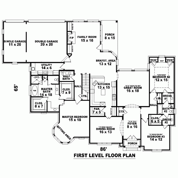 European Traditional Level One of Plan 48681