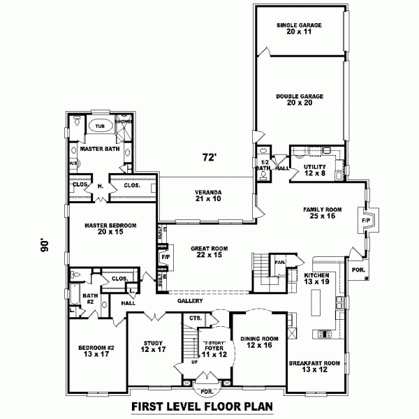 European Traditional Level One of Plan 48700