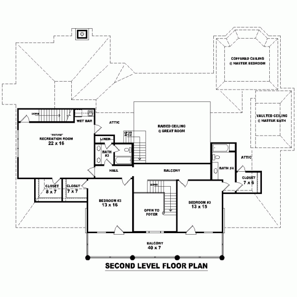 Plantation Southern Level Two of Plan 48702